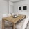 a dining table in a room